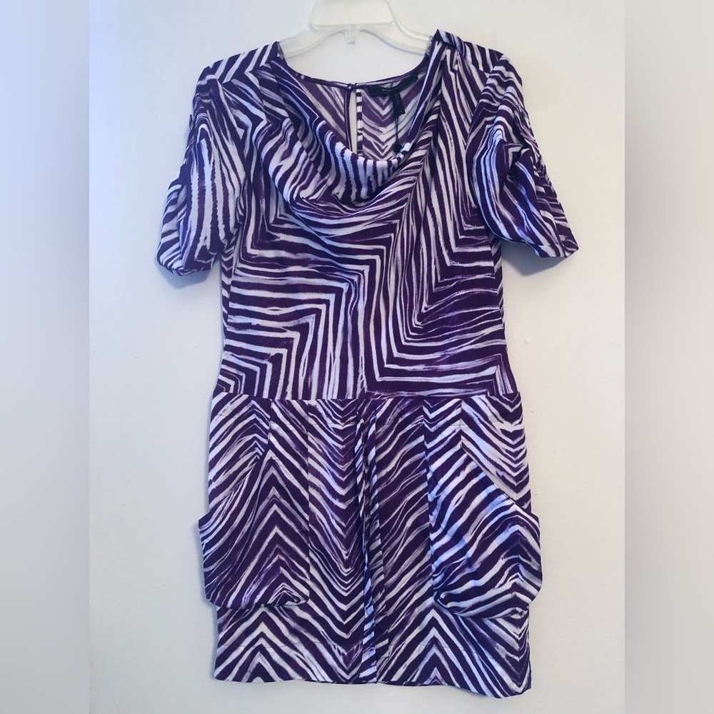 BCBG Maxazria Ayshea Zebra Print dress XS NWT